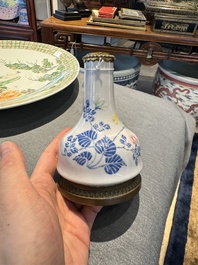 A Chinese famille rose vase with gilt bronze mounts, Escalier de Cristal, Paris, Yongzheng