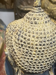 Bouddha Shan en bronze avec traces de dorure, Birmanie, 16/17&egrave;me