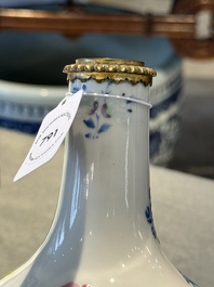 A Chinese famille rose vase with gilt bronze mounts, Escalier de Cristal, Paris, Yongzheng