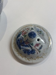 Collection vari&eacute;e en porcelaine de Chine en bleu et blanc et famille rose, Qianlong et post&eacute;rieur
