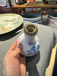 A Chinese famille rose vase with gilt bronze mounts, Escalier de Cristal, Paris, Yongzheng