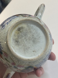 Collection vari&eacute;e en porcelaine de Chine en bleu et blanc et famille rose, Qianlong et post&eacute;rieur