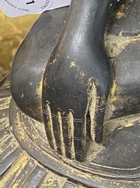 Bouddha Shan en bronze avec traces de dorure, Birmanie, 16/17&egrave;me