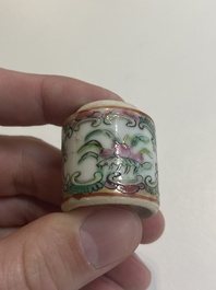 Collection vari&eacute;e en porcelaine de Chine en bleu et blanc et famille rose, Qianlong et post&eacute;rieur