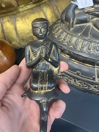 Bouddha Shan en bronze avec traces de dorure, Birmanie, 16/17&egrave;me