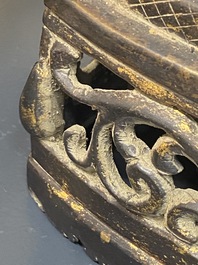 Bouddha Shan en bronze avec traces de dorure, Birmanie, 16/17&egrave;me