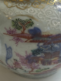 Collection vari&eacute;e en porcelaine de Chine en bleu et blanc et famille rose, Qianlong et post&eacute;rieur