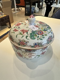 A Chinese famille rose bowl and a covered tureen, Yongzheng/Qianlong