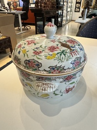 A Chinese famille rose bowl and a covered tureen, Yongzheng/Qianlong