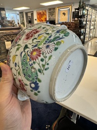 A Chinese famille rose bowl and a covered tureen, Yongzheng/Qianlong