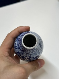 A varied collection of Chinese blue and white porcelain, Kangxi/Qianlong