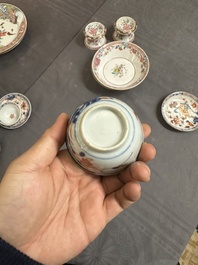 Een gevarieerde collectie Chinees famille rose en Imari-stijl porselein, Yongzheng en later