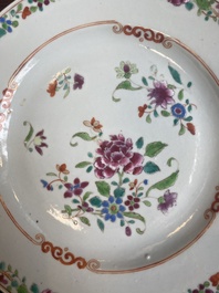 Collection vari&eacute;e en porcelaine de Chine en grisaille et famille rose, Yongzheng/Qianlong