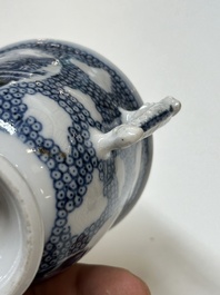 A varied collection of Chinese blue and white porcelain, Kangxi/Qianlong