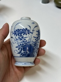 A varied collection of Chinese blue and white porcelain, Kangxi/Qianlong