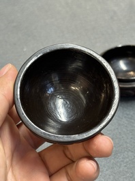 A Chinese tixi lacquer box and cover, Ming