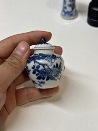 A varied collection of Chinese blue and white porcelain, Kangxi/Qianlong