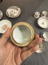 Een gevarieerde collectie Chinees famille rose en Imari-stijl porselein, Yongzheng en later