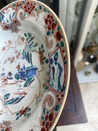 Twee paar Chinese famille rose borden, Yongzheng/Qianlong
