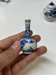 A varied collection of Chinese blue and white porcelain, Kangxi/Qianlong