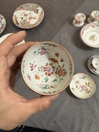 Een gevarieerde collectie Chinees famille rose en Imari-stijl porselein, Yongzheng en later