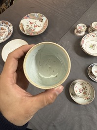 Een gevarieerde collectie Chinees famille rose en Imari-stijl porselein, Yongzheng en later