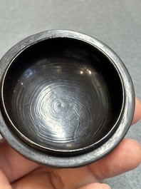 A Chinese tixi lacquer box and cover, Ming