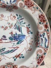 Twee paar Chinese famille rose borden, Yongzheng/Qianlong