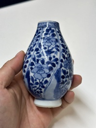 A varied collection of Chinese blue and white porcelain, Kangxi/Qianlong