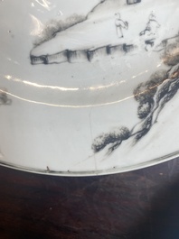 Collection vari&eacute;e en porcelaine de Chine en grisaille et famille rose, Yongzheng/Qianlong