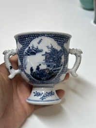 A varied collection of Chinese blue and white porcelain, Kangxi/Qianlong