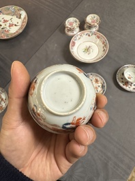 Een gevarieerde collectie Chinees famille rose en Imari-stijl porselein, Yongzheng en later