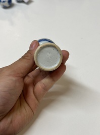 A varied collection of Chinese blue and white porcelain, Kangxi/Qianlong