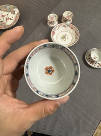 Een gevarieerde collectie Chinees famille rose en Imari-stijl porselein, Yongzheng en later