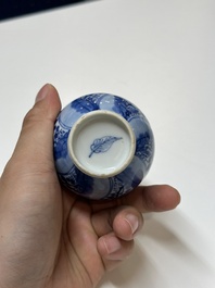 A varied collection of Chinese blue and white porcelain, Kangxi/Qianlong