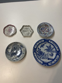 Collection vari&eacute;e en porcelaine de Chine, Kangxi et post&eacute;rieur