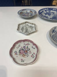 Collection vari&eacute;e en porcelaine de Chine, Kangxi et post&eacute;rieur