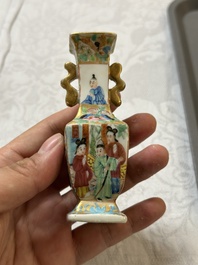 A varied collection of Chinese blue and white and famille rose porcelain, 18th C. and later