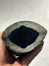 Rare cloche archa&iuml;que en bronze inscrite, Chine, Zhou oriental