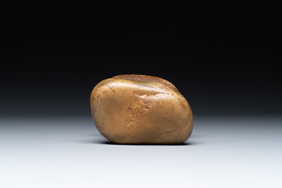 A Chinese scholar's rock on wooden stand, Ming or later