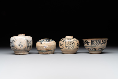 A varied collection of Chinese and Vietnamese blue and white wares, 14th C. and later