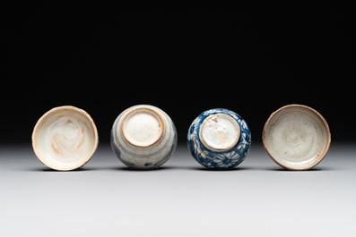 A varied collection of Chinese and Vietnamese blue and white wares, 14th C. and later