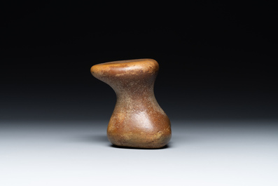 A Chinese scholar's rock on wooden stand, Ming or later