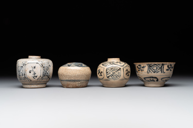 A varied collection of Chinese and Vietnamese blue and white wares, 14th C. and later