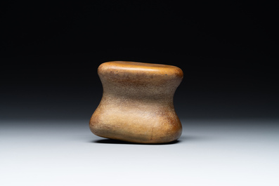 A Chinese scholar's rock on wooden stand, Ming or later