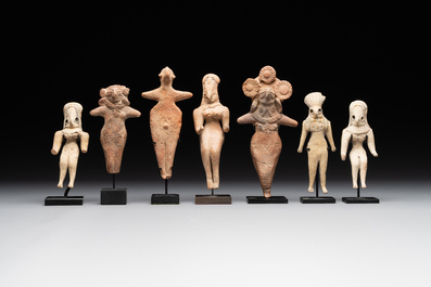 An exceptional collection of terracotta idols, Mehrgarh, Syro-Hittite states and Indus Valley, 35th/3rd C. B.C.
