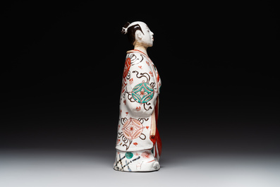 A Japanese Imari figure of a Bijin, Edo, 1st half 18th C.