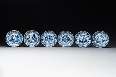 A varied collection of Chinese blue and white, grisaille and famille verte porcelain, Kangxi and later