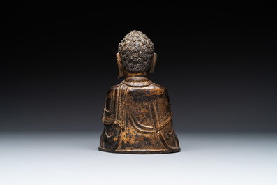 A Chinese bronze Buddha, Ming