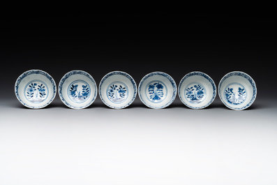 A varied collection of Chinese blue and white, grisaille and famille verte porcelain, Kangxi and later